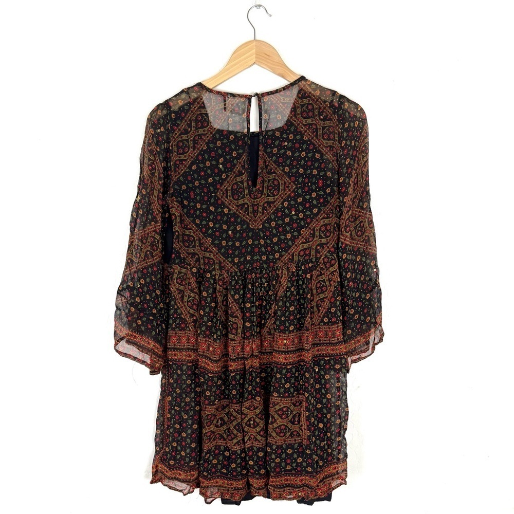 Anthropologie Akemi+Kin Munro Embroidered Beaded Tunic Dress - Picture 7 of 8